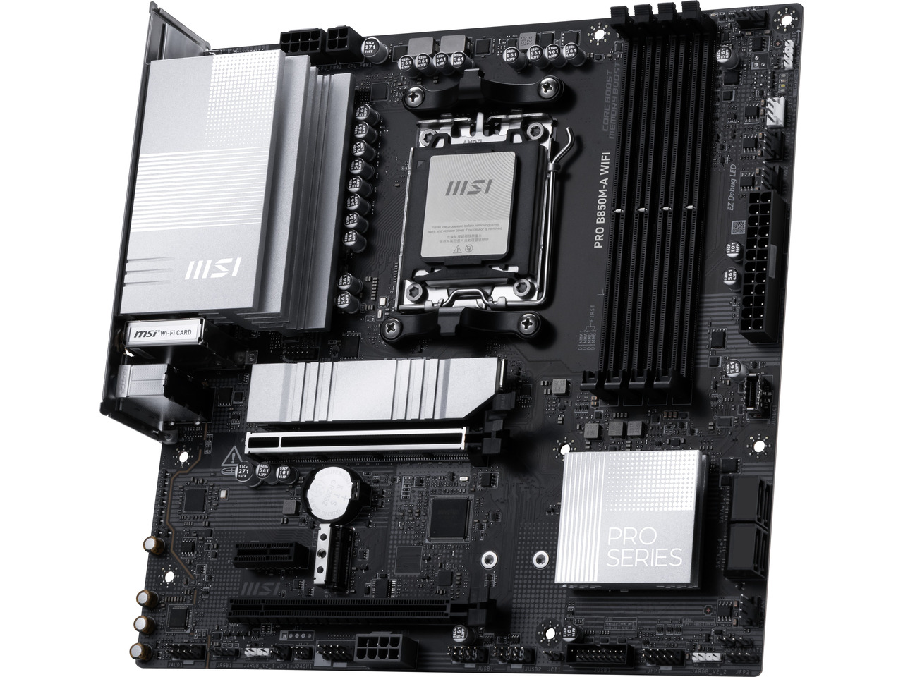 MSI PRO B850M-A WIFI AM5, Wi-F – обзор и цена Am5 Micro Atx Pcie 5.0 Motherboard